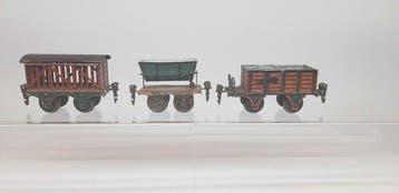 Märklin - Märklin oud, 3 stuks veewagens, goederwagens en