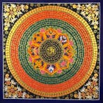 Malika’s OM-mantra mandala | Handgeschilderde mantra mandala, Huis en Inrichting, Nieuw