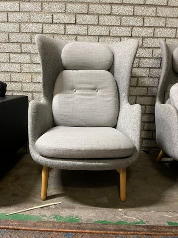 Fritz Hansen Ro Fauteuil, Verzenden, Zo goed als nieuw, Grijs, Bureaustoel