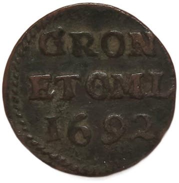 Nederland, Groninger Ommelanden Duit 1692 (Zonder