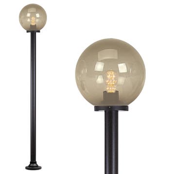 Globe 150r Tuinlamp Fumee Ø30cm Tuinverlichting, Kunststof, Verzenden, Staande lamp, Nieuw