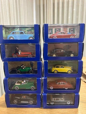 Atlas 1:43 - Modelauto (10) - Tintin collection - carros, Boeken, Strips | Comics, Nieuw