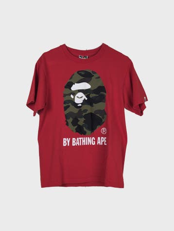 A Bathing Ape T-shirt Heren maat S Rood, Ophalen of Verzenden, Zo goed als nieuw, A Bathing Ape, Rood