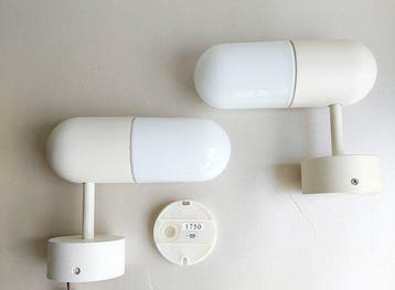 IKEA - Wandspot (2) - ÖSTANÅ - Metaal, Glas, Plastic - Set