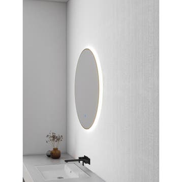 Wiesbaden Nomi Spiegel Rond met LED - Dimbaar - 60cm -, Ophalen of Verzenden, Nieuw