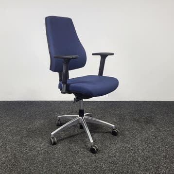 Basic Bureaustoel - Blauw, Ophalen of Verzenden, Ergonomisch, Gebruikt, Bureaustoel