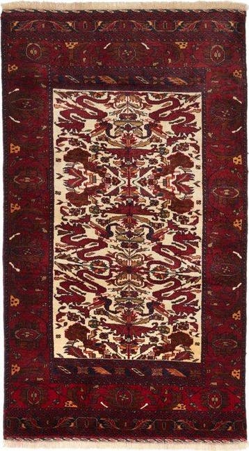 Beloudj - Vloerkleed - 182 cm - 98 cm - Handgemaakt -, Nieuw