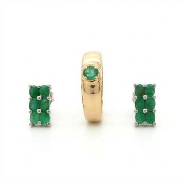 Zonder minimumprijs - 2-delige sieradenset Zilver, Verguld -