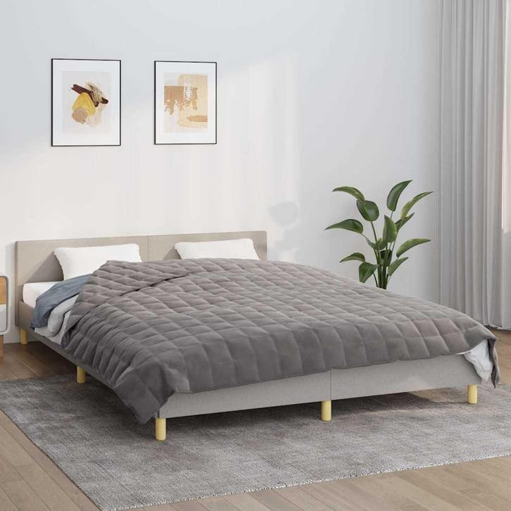 Verzwaringsdeken 15kg 220x235cm | Retourdeal 41% Korting, Huis en Inrichting, Slaapkamer | Beddengoed, Grijs, Zo goed als nieuw