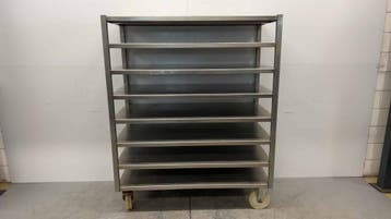 RVS Stelling Verrijdbaar 141 x 67 x 174 cm Horeca, Ophalen of Verzenden, Gebruikt