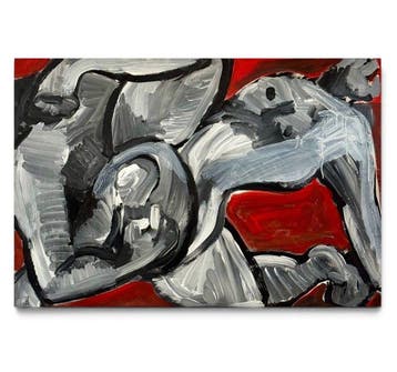 Gundi Falk (1966) - Enlacement 5 - Grande composition, Antiek en Kunst, Kunst | Schilderijen | Modern