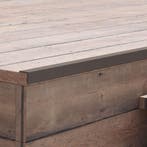 vidaXL Terras hoekplinten 5 st 170 cm HKC donkerbruin, Verzenden, Nieuw