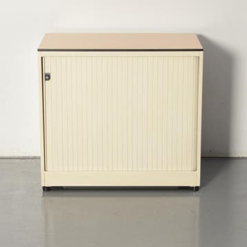 Ahrend roldeurkast, lichtgrijs, 74x80 cm, incl. 1 legbord, Ophalen of Verzenden, Nieuw