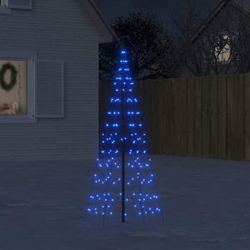 vidaXL LED-kerstboom 200 LEDs 180 cm blauw, Verzenden, Nieuw