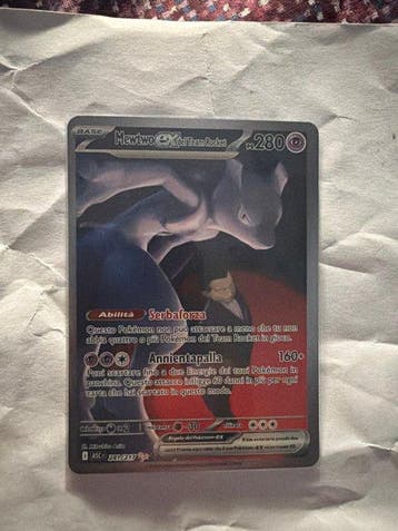 Pokémon - 1 Card - Mewtwo 82/127 Full art, Foil, Nieuw