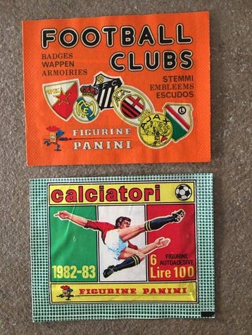 Panini Panini - Lotto 2 Bustine Sigillate - Football Clubs, Verzamelen, Nieuw
