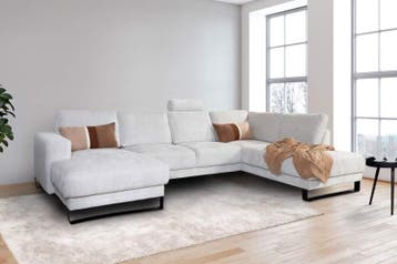 U-Bank Baarlo - u-banken, Nieuw, 150 cm of meer, Stof, 300 cm of meer
