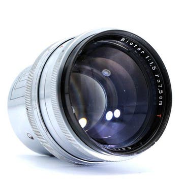 Carl Zeiss Jena rare Biotar 1,5/7.5cm Ver. 2, Thin Exakta, Nieuw