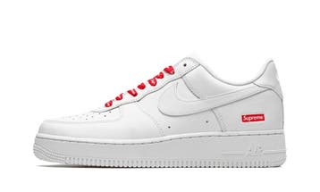 Nike Air Force 1 Low Supreme White, Kleding | Heren, Schoenen, Nieuw