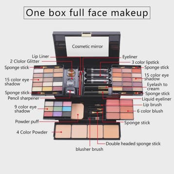 Professionele Make-up Set: Uitgebreid Palet met Oogschaduw,, Verzenden, Nieuw