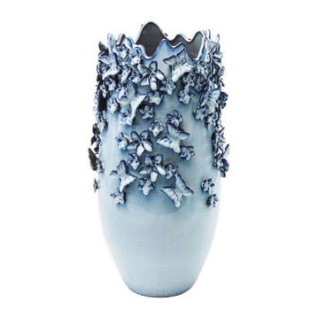 *WOONWINKEL* Vaas Delfts Blauw Met Vlinders, Verzenden, Nieuw