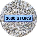 Fako Bijoux - Letterkralen Vierkant Bulk - Letter Beads -, Verzenden, Nieuw