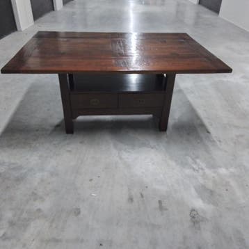 Eiken Drop-Leaf Eet/Diner Tafel, 100 tot 150 cm, Eikenhout, Ophalen of Verzenden, Zo goed als nieuw