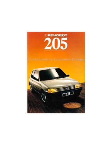 1988 PEUGEOT 205 BROCHURE NEDERLANDS, Boeken, Nieuw, Peugeot, Author
