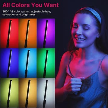 Ulanzi VL119 RGB Stick Light: Handheld LED Videolamp voor Cr, Verzenden, Nieuw