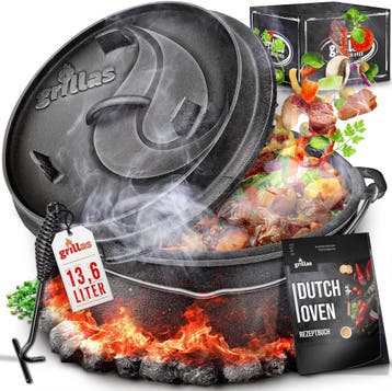 Braadpan - Gietijzeren pan - Dutch Oven - Pan gietijzer - 13, Verzenden, Zo goed als nieuw