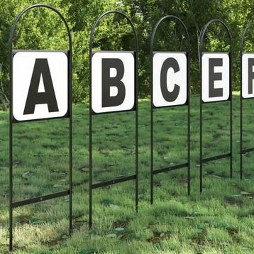 vidaXL Dressuurletters 8 st staal, Dieren en Toebehoren, Verzenden, Nieuw