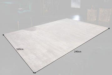 Vintage tapijt MODERN ART 240x160cm beige verwassen used, Ophalen of Verzenden, Nieuw