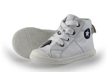 Jopper Hoge sneakers Jongens in maat 22 Wit, Verzenden, Schoenen, Zo goed als nieuw, Jongen of Meisje