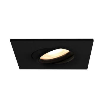 Kantelbare vierkante badkamer inbouwspot Jill, zwart, IP65, Ophalen of Verzenden, Nieuw