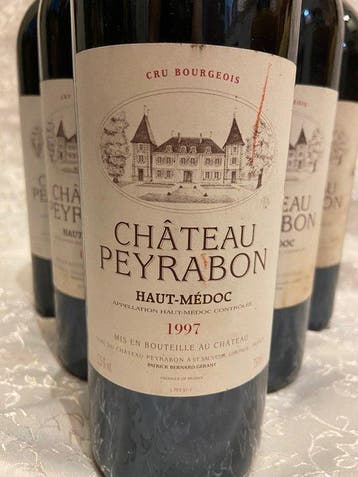1997 Chateau Peyrabon - Haut-Médoc Cru Bourgeois - 6 Flessen, Nieuw