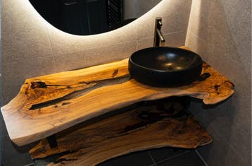 wastafelblad | waskom | salontafel | bartafel | epoxy, Ophalen, Nieuw
