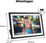 2dekans | Denver Digitale Fotolijst 15.6 inch - XL - Full HD, Audio, Tv en Foto, Fotografie | Digitale fotolijsten, Ophalen of Verzenden