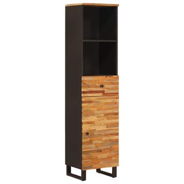 vidaXL Badkamerkast Artisan Eiken 38 x 33 x 160 cm Massief, Huis en Inrichting, Badkamer | Badkamermeubels, Verzenden, Nieuw, (Half)hoge kast