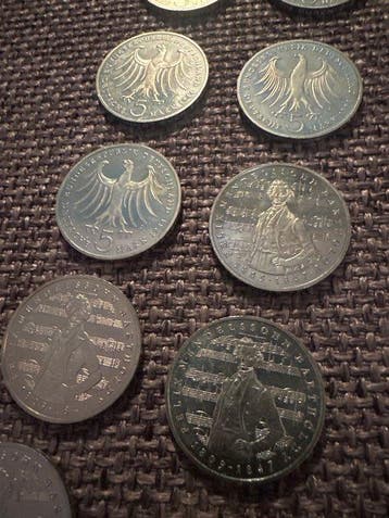 Duitsland. 10 x 5 Deutsche Mark Gedenkmünze „Felix