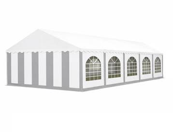 Premium Partytent PVC 5x10x2 mtr in Wit-Grijs (5x10 meter), Verzenden, Nieuw, 2 meter of meer, Partytent