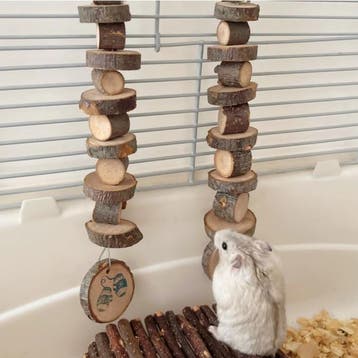 Houten Kauwspeeltje voor Kleine Huisdieren Tanden Slijpen, Verzenden