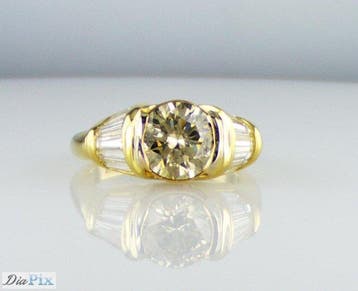 Ring - 18 karaat Geel goud - 2.82ct. tw. Diamant, Nieuw