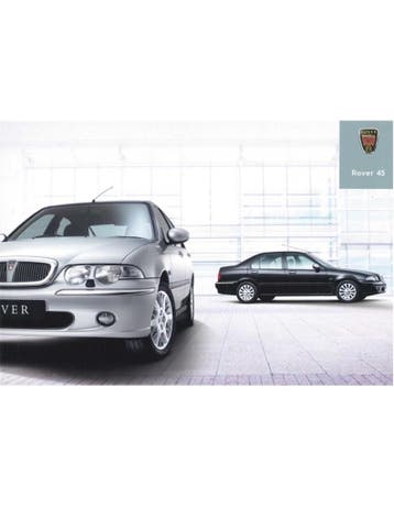 2002 ROVER 45 BROCHURE ENGELS, Boeken, Ophalen of Verzenden, Nieuw