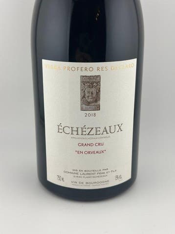 2018 Domaine Laurent Père et Fils En Orveaux - Échezeaux, Nieuw