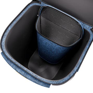 Boodschappentrolley Blauw Alu 56L 31x24x54cm (Voor in Huis), Verzenden, Nieuw