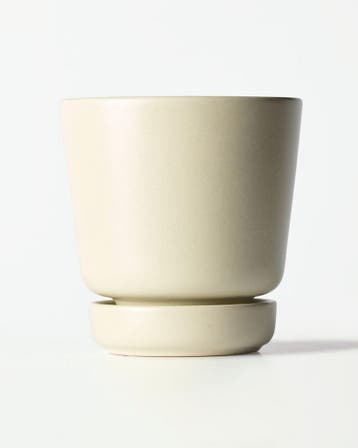 HEMA Bloempot 11x12cm keramiek wit, Verzenden