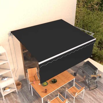 vidaXL Luifel automatisch uittrekbaar met rolgordijn 4x3 m, Verzenden, Nieuw