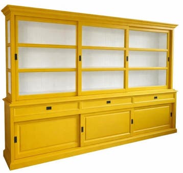 Buffetkast geel Sneek 300cm soft, Ophalen of Verzenden, Nieuw