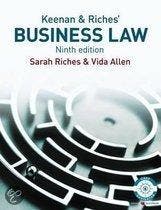 Keenan and Riches Business Law 9781405899642, Verzenden, Zo goed als nieuw