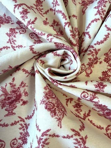 1649Prestigieus en exclusief stof in Toile de Jouy-stijl